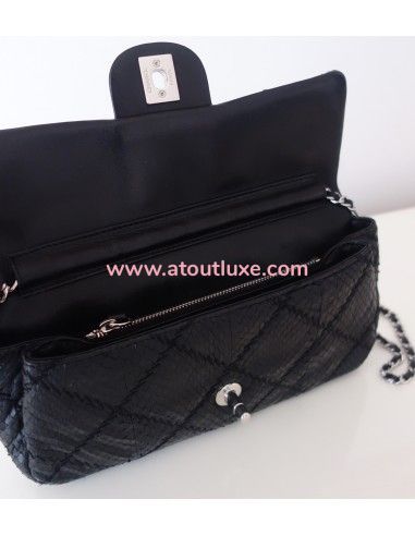 Sac Chanel Classique python noir Sac Chanel Classique python noir