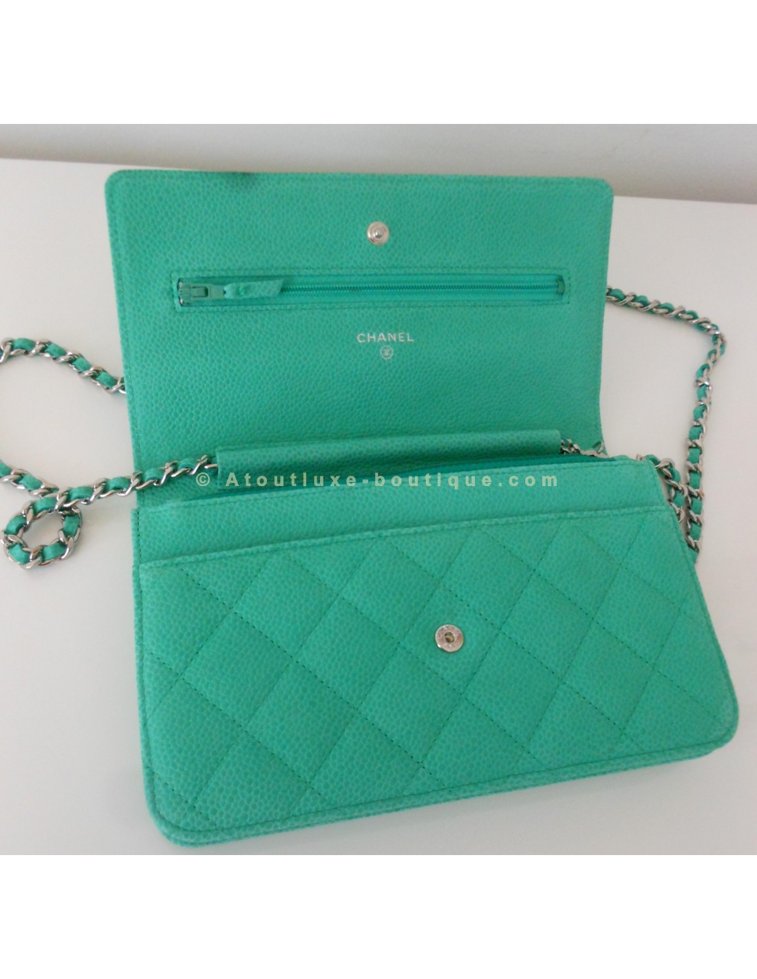 POCHETTE / SAC CHANEL VERT MENTHE