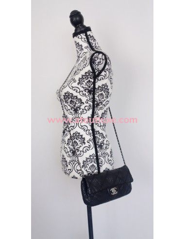 Sac Chanel Classique python noir Sac Chanel Classique python noir