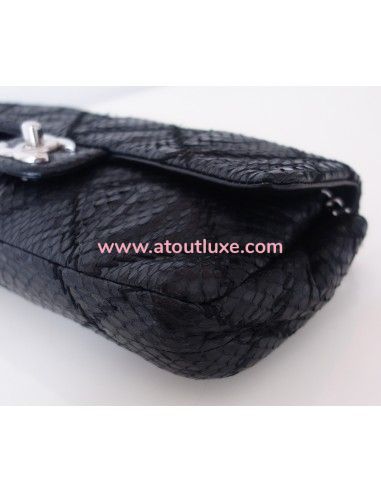 Sac Chanel Classique python noir Sac Chanel Classique python noir