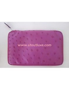 Portefeuille Hermes autruche 2