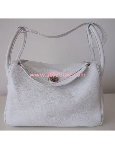 Sac Hermes Lindy blanc