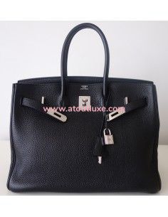 Sac Hermes Birkin 35 noir 2