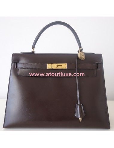 Sac Hermes Kelly 32 marron