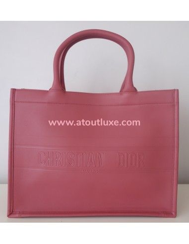 Sac Dior Book Tote rose