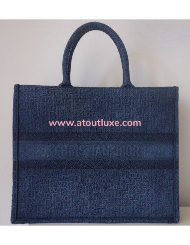 Sac Dior Book Tote Denim