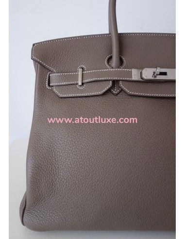 Sac Hermes Birkin 35 étoupe Sac Hermes Birkin 35 étoupe
