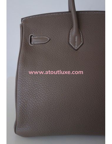 Sac Hermes Birkin 35 étoupe Sac Hermes Birkin 35 étoupe