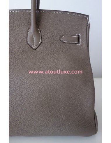Sac Hermes Birkin 35 étoupe Sac Hermes Birkin 35 étoupe