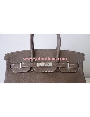 Sac Hermes Birkin 35 étoupe Sac Hermes Birkin 35 étoupe