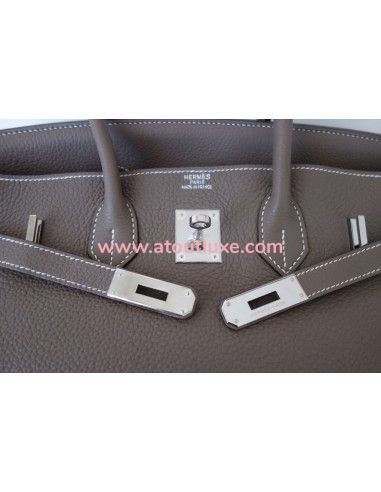Sac Hermes Birkin 35 étoupe Sac Hermes Birkin 35 étoupe