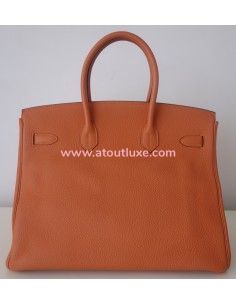 Sac Hermes Birkin 35 orange 2