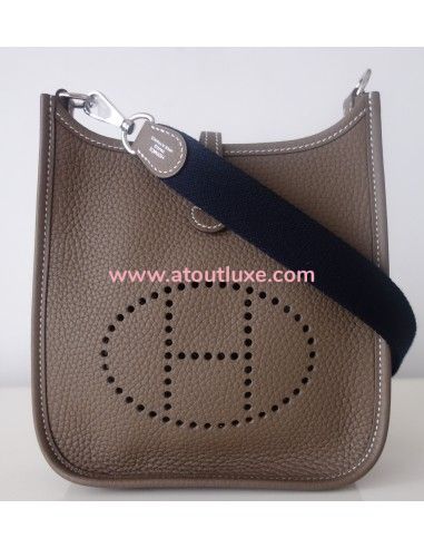 Sac Hermes Evelyne amazone étoupe