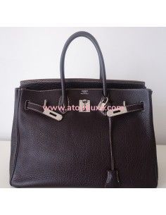 Sac Hermes Birkin marron 2