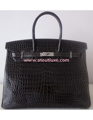 sac Hermes Birkin 35 crocodile