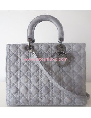 Sac Lady Dior cuir Gm