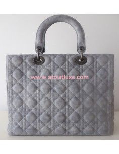 Sac Lady Dior cuir Gm 2