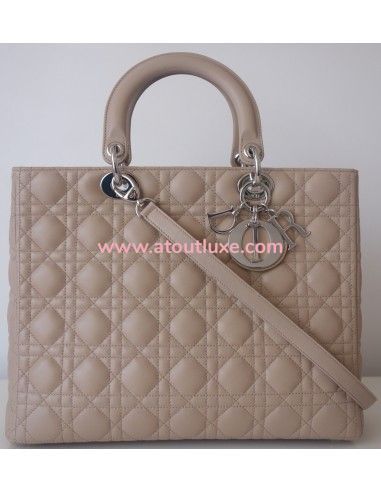 Sac Lady Dior Gm beige