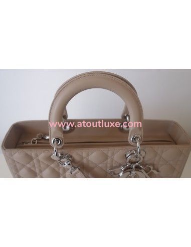 Sac Lady Dior Gm beige + pochette Sac Lady Dior Gm beige + pochette