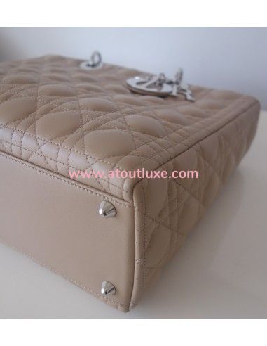 Sac Lady Dior Gm beige + pochette Sac Lady Dior Gm beige + pochette