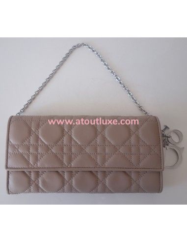 Sac Lady Dior Gm beige + pochette Sac Lady Dior Gm beige + pochette