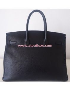 Sac Hermes Birkin 35 noir 2