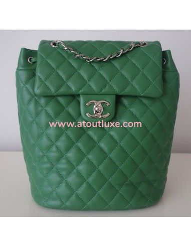 Sac à dos Chanel vert