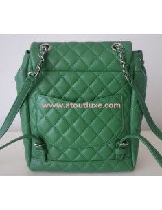 Sac à dos Chanel vert 2