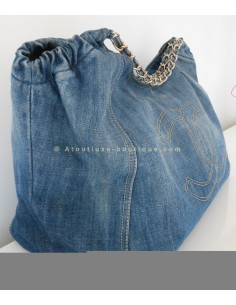 SAC CHANEL CABAS EN JEAN XL 2