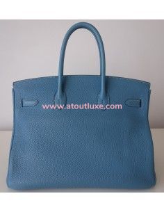 Sac Birkin 35 bleu Jean 2