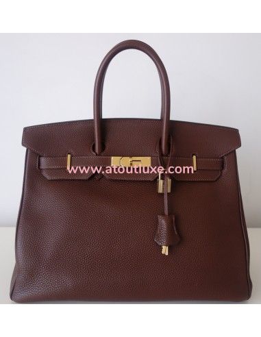 Sac Birkin 35 Hermès marron