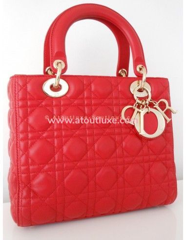 SAC LADY DIOR ROUGE