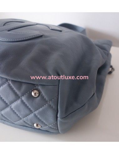 Sac Chanel shopping bleu jean Sac Chanel shopping bleu jean