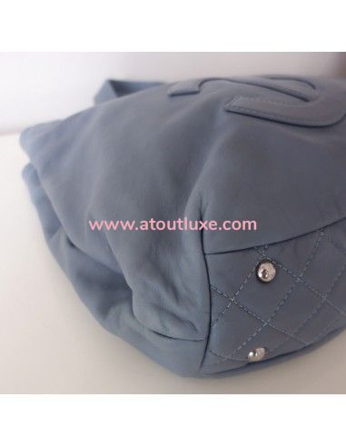 Sac Chanel shopping bleu jean Sac Chanel shopping bleu jean