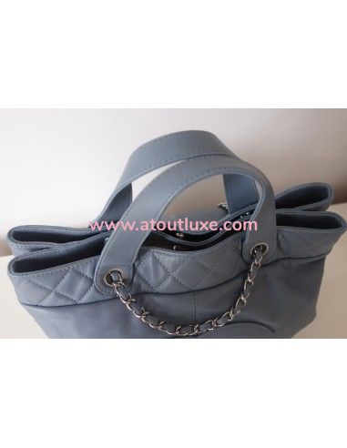 Sac Chanel shopping bleu jean Sac Chanel shopping bleu jean