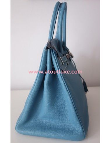 Sac Hermes Birkin 35 bleu jean Sac Hermes Birkin 35 bleu jean
