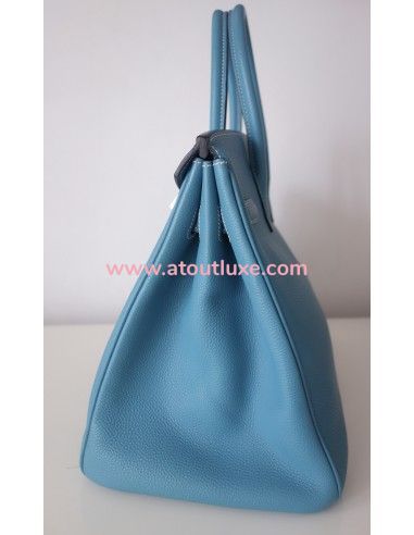Sac Hermes Birkin 35 bleu jean Sac Hermes Birkin 35 bleu jean