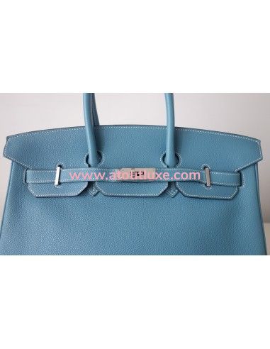 Sac Hermes Birkin 35 bleu jean Sac Hermes Birkin 35 bleu jean