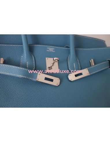 Sac Hermes Birkin 35 bleu jean Sac Hermes Birkin 35 bleu jean