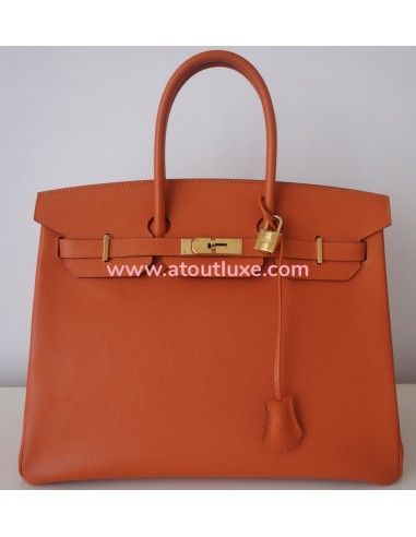 Sac Hermes Birkin 35 Epsom orange