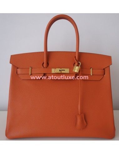 Sac Hermes Birkin 35 Epsom orange