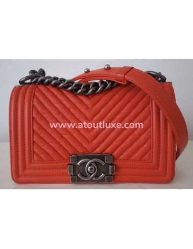 Sac Chanel Boy orange