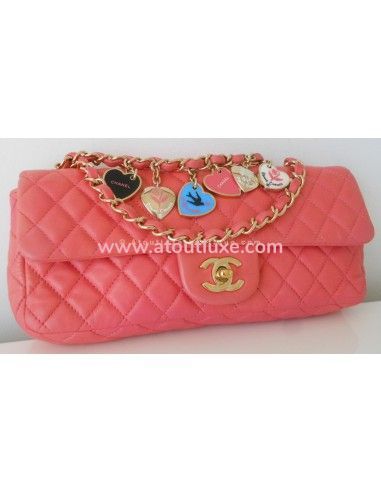 SAC CHANEL SAINT VALENTIN CORAIL