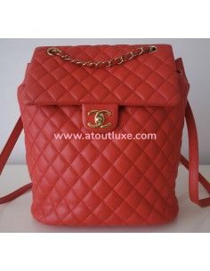 Sac à dos Chanel corail 2