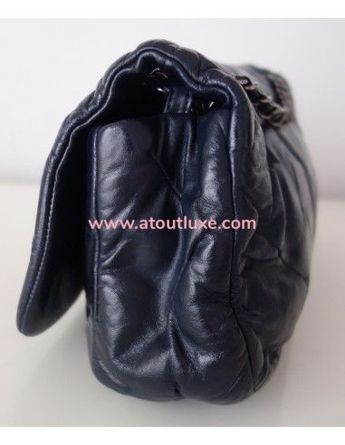 Sac Chanel à rabat bleu Sac Chanel à rabat bleu