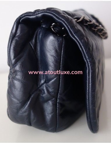 Sac Chanel à rabat bleu Sac Chanel à rabat bleu