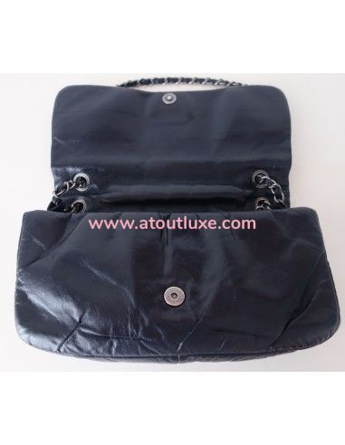 Sac Chanel à rabat bleu Sac Chanel à rabat bleu