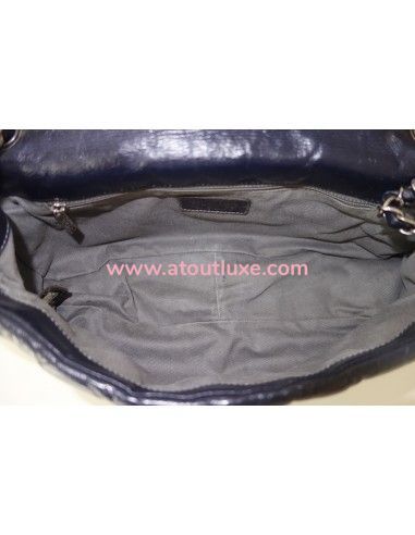 Sac Chanel à rabat bleu Sac Chanel à rabat bleu