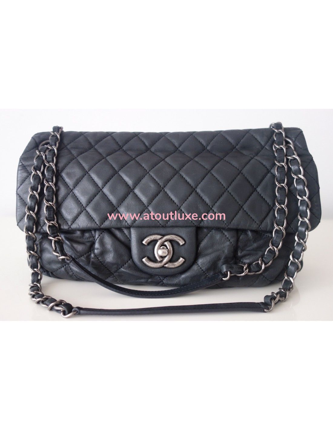 Chanel Sac à Rabat Timeless Fausse Fourrure Large