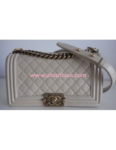 Sac Chanel Boy beige